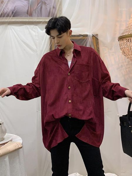 men oversized loose long sleeve casual shirt male streetwear vintage fashion plus size dress shirts1, White;black
men oversized loose long sleeve casual shirt male streetwear vintage fashion plus size dress shirts1, White;black