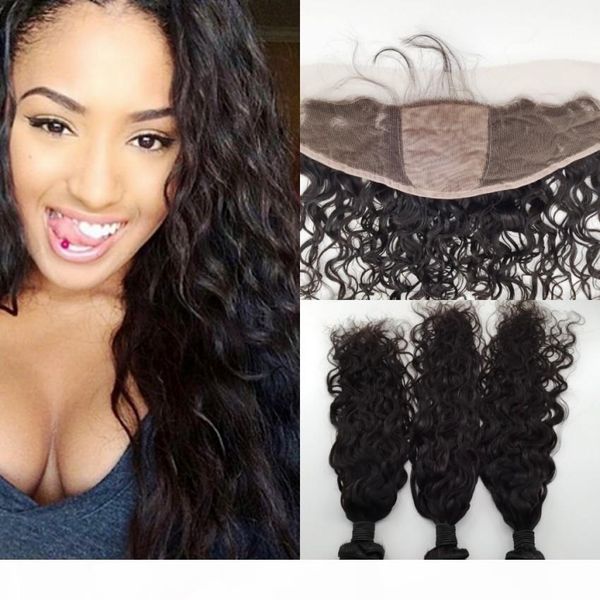 peruvian water wave silk base lace frontal closure with bundles unprocessed virgin human hair weave with silk lace frontal, Black
peruvian water wave silk base lace frontal closure with bundles unprocessed virgin human hair weave with silk lace frontal, Black