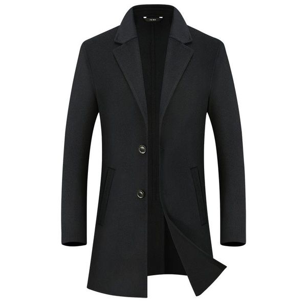 autumn and winter double faced denim overcoat men's woollen overcoat cashmere medium long casual coat for men, Black
autumn and winter double faced denim overcoat men's woollen overcoat cashmere medium long casual coat for men, Black