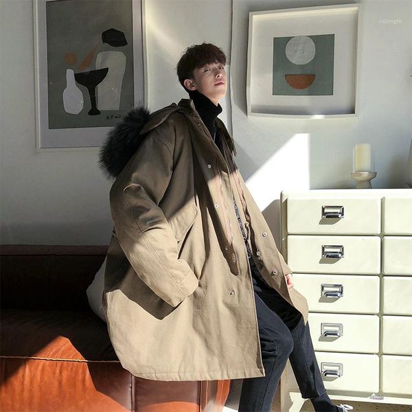 2018 winter korean version of the trend hooded cotton casual cotton suit large fur collar jacket tide khaki / black m-2xl1
2018 winter korean version of the trend hooded cotton casual cotton suit large fur collar jacket tide khaki / black m-2xl1