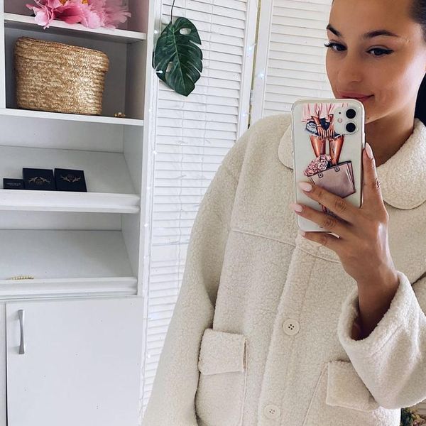 women fur jacket thick warm faux cashmere two pockets furry jackets casual faux fur turn down collar female winter styled coat, Black
women fur jacket thick warm faux cashmere two pockets furry jackets casual faux fur turn down collar female winter styled coat, Black