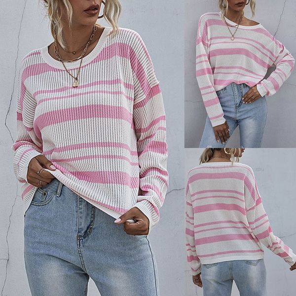 fashion women casual long sleeve o-neck sweater loose striped pullover sweater o-neck loose plus size casual outerwear warm, White;black
fashion women casual long sleeve o-neck sweater loose striped pullover sweater o-neck loose plus size casual outerwear warm, White;black