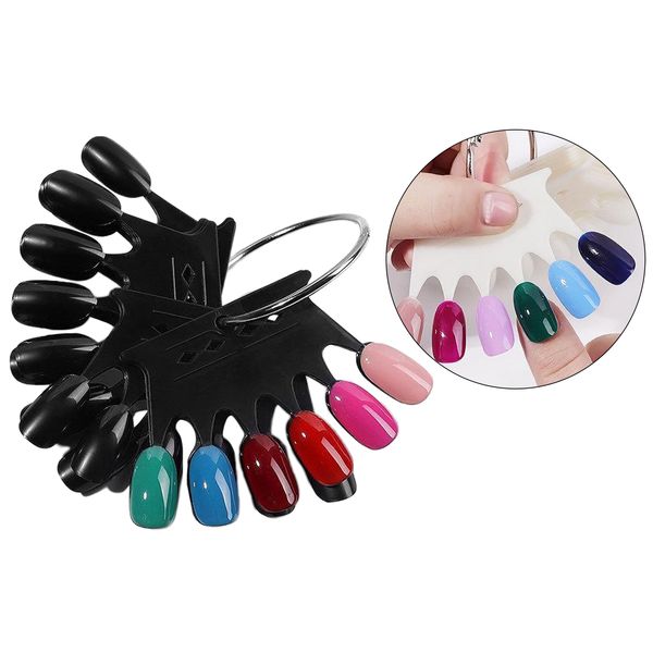 60pcs false fake nail art tips sticks polish gel salon display practice tools with metal split ring holder
60pcs false fake nail art tips sticks polish gel salon display practice tools with metal split ring holder