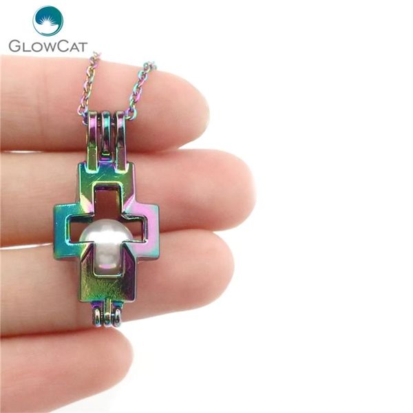 c513 rainbow color 30mm blank cross religious beads cage pendant aroma essential oil diffuser locket necklace sqcept new_dhbest, Silver
c513 rainbow color 30mm blank cross religious beads cage pendant aroma essential oil diffuser locket necklace sqcept new_dhbest, Silver