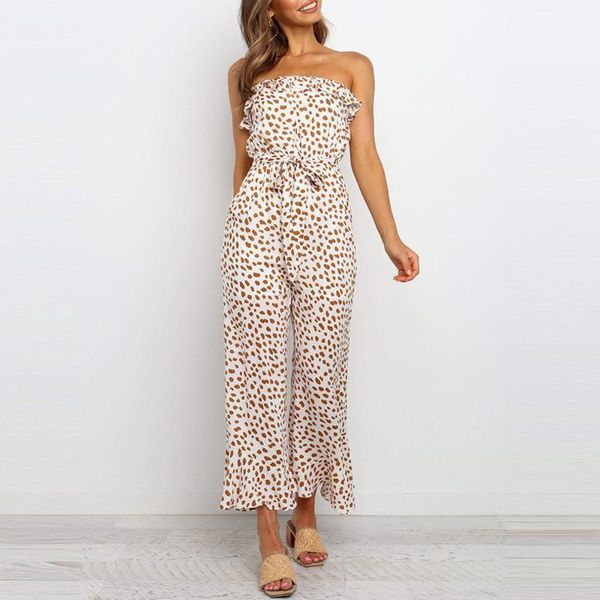 new women's jumpsuits rompers summer sweet print lace-up strapless jumpsuit casual wide legs jumpsuits1, Black;white
new women's jumpsuits rompers summer sweet print lace-up strapless jumpsuit casual wide legs jumpsuits1, Black;white
