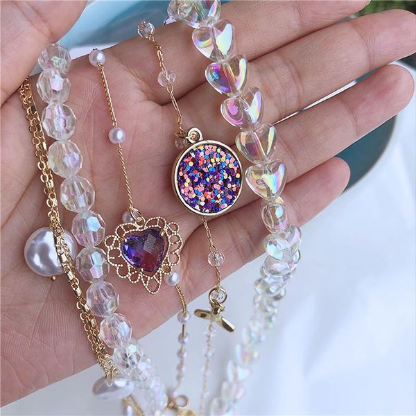 2020 new kpop transparent cute sweet heart short chain choker clavicle necklace for women egirl party wedding aesthetic jewelry, Silver
2020 new kpop transparent cute sweet heart short chain choker clavicle necklace for women egirl party wedding aesthetic jewelry, Silver