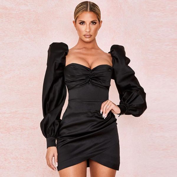 casual dresses vintage women puff sleeve bodycon dress solid color square collar strapless pleated short lady party mini, Black;gray
casual dresses vintage women puff sleeve bodycon dress solid color square collar strapless pleated short lady party mini, Black;gray