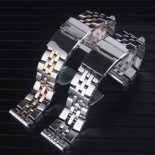 20mm 22mm 24mm solid stainless steel watch bracelet fit breit ling watch strap bands avenger navitimer superocean strap, Black;brown
20mm 22mm 24mm solid stainless steel watch bracelet fit breit ling watch strap bands avenger navitimer superocean strap, Black;brown