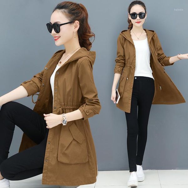 autumn 2020 thin trench coat women spring causal long sleeve with hood medium long outerwear female windbreaker casaco feminino1, Tan;black
autumn 2020 thin trench coat women spring causal long sleeve with hood medium long outerwear female windbreaker casaco feminino1, Tan;black