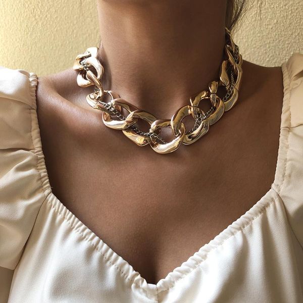 diezi exaggeration thick chain necklace women men hip hop chunky chokers collares necklaces 2020 new statement punk necklaces, Silver
diezi exaggeration thick chain necklace women men hip hop chunky chokers collares necklaces 2020 new statement punk necklaces, Silver
