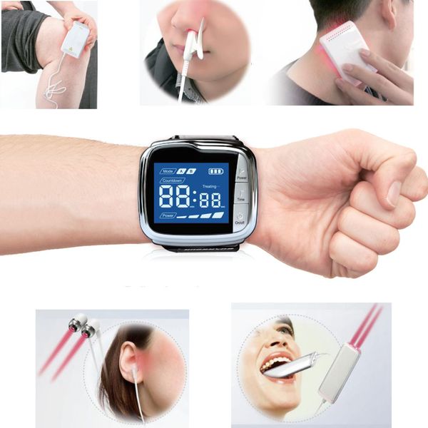 lastek multifunction wrist watch pain relief rhinitis pharyngitis diabetics hypertension lllt soft laser physical therapy device, Slivery;black
lastek multifunction wrist watch pain relief rhinitis pharyngitis diabetics hypertension lllt soft laser physical therapy device, Slivery;black