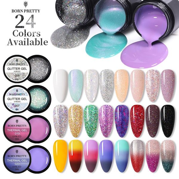 born pretty 24 colors gel nail polish 5ml glitter thermal color changing gel soak off uv led varnish for manicuring design, Red;pink
born pretty 24 colors gel nail polish 5ml glitter thermal color changing gel soak off uv led varnish for manicuring design, Red;pink