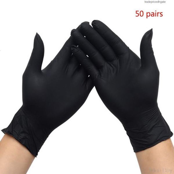 latex disposable nitrile gloves 50 rubber glove pairs exam grade m25 20 dropship 2dp48
