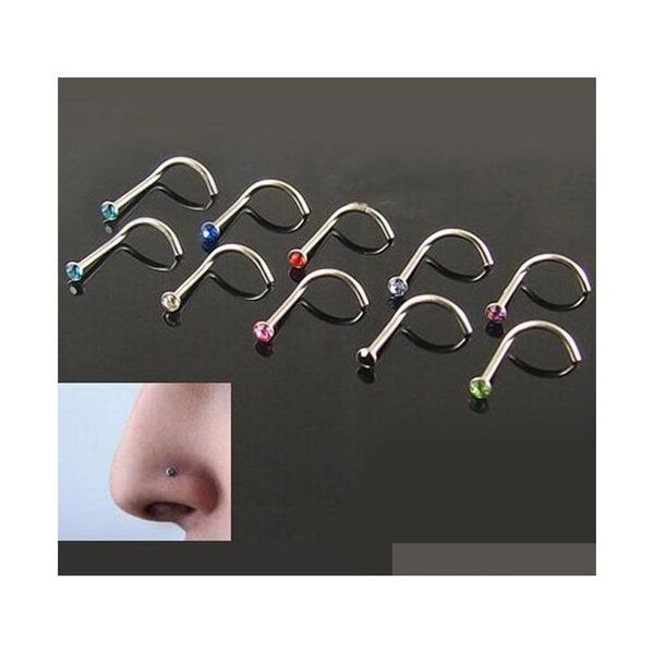 10pcs mix colors rhinestone nose studs screw ring bone bar body jewelry g00116 smad cprvb, Silver
10pcs mix colors rhinestone nose studs screw ring bone bar body jewelry g00116 smad cprvb, Silver