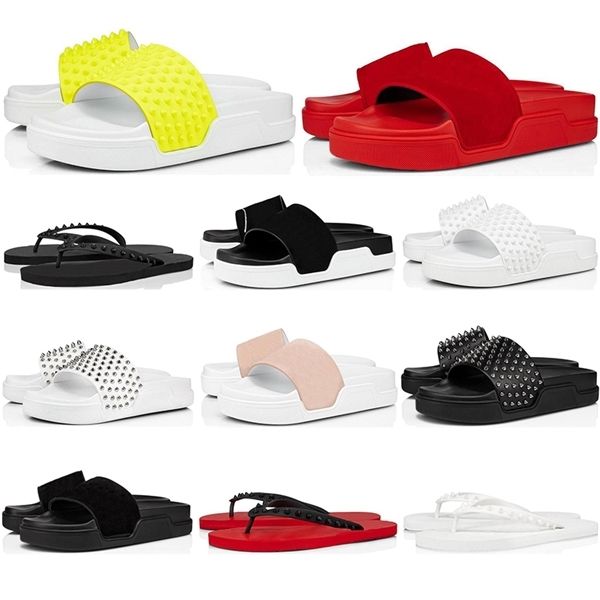 2020 red bottoms flip flops leather slippers slides sandals men women triple black white yellow pink spikes mens outdoor fashion sandals
2020 red bottoms flip flops leather slippers slides sandals men women triple black white yellow pink spikes mens outdoor fashion sandals