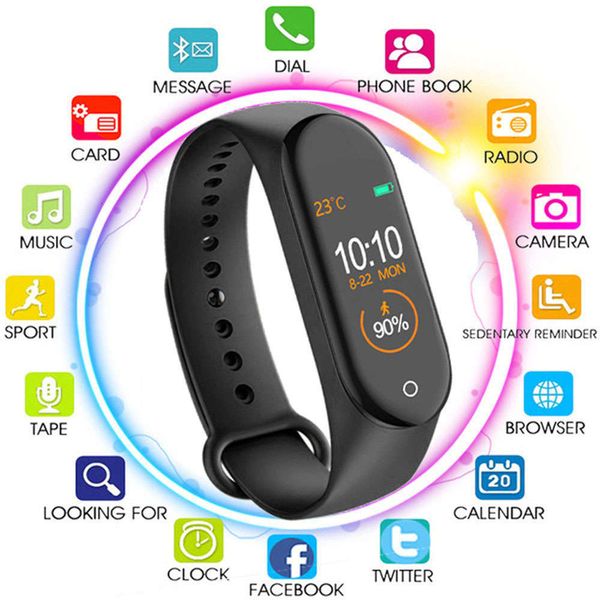 m4 band 4 smart watch sports wristband can control heart rate, blood prsure sleep of men, women and childrenbgt
m4 band 4 smart watch sports wristband can control heart rate, blood prsure sleep of men, women and childrenbgt