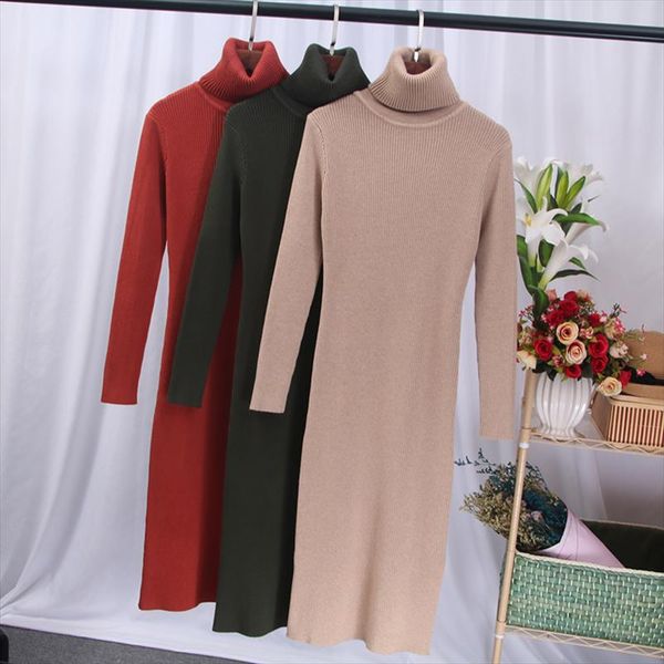 turtleneck women sweater dress autumn winter thick dresses knee length long female warm dress drop shipping good quality, Black;gray
turtleneck women sweater dress autumn winter thick dresses knee length long female warm dress drop shipping good quality, Black;gray