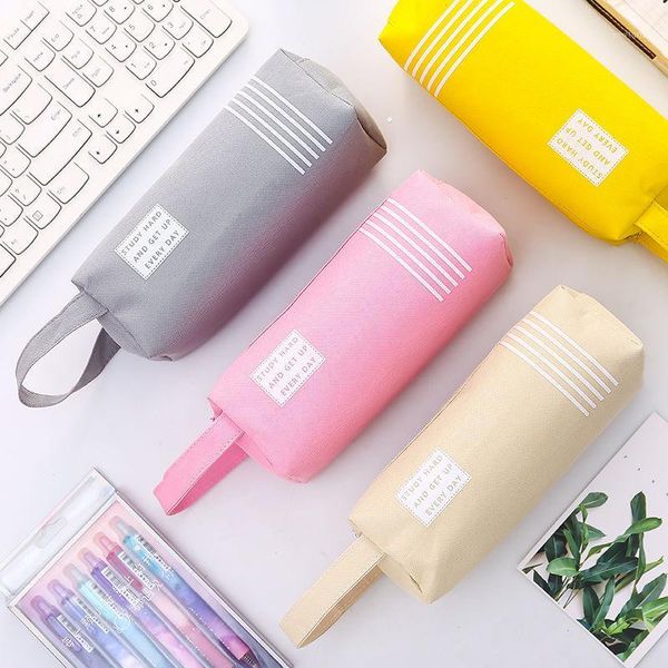 pencil cases korean version large capacity double zipper canvas pen bag junior middle school students writing case male multi-functional pen
pencil cases korean version large capacity double zipper canvas pen bag junior middle school students writing case male multi-functional pen