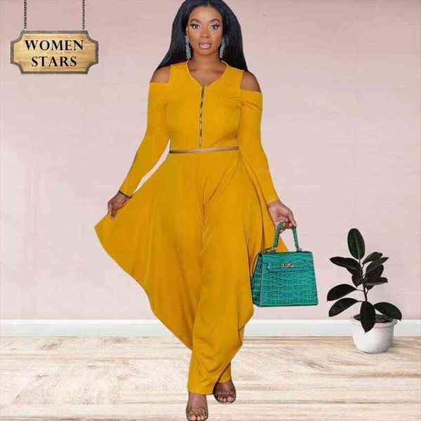 2 piece sets women outfits fall clothes bodycon zip loose elastic waist pants hollow out sleeve wholesale dropshipping, White
2 piece sets women outfits fall clothes bodycon zip loose elastic waist pants hollow out sleeve wholesale dropshipping, White