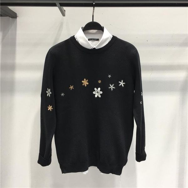 winter men's daisy embroidered sweater trendy casual jacquard long sleeve knit clothes male clothing men sweaters 2020 herentrui1, White;black
winter men's daisy embroidered sweater trendy casual jacquard long sleeve knit clothes male clothing men sweaters 2020 herentrui1, White;black