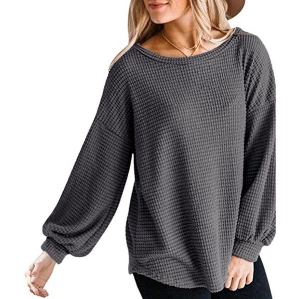 2021 new autumn oversized sweater women solid loose knit sweaters female o neck elegant waffle pullover au4, White;black
2021 new autumn oversized sweater women solid loose knit sweaters female o neck elegant waffle pullover au4, White;black