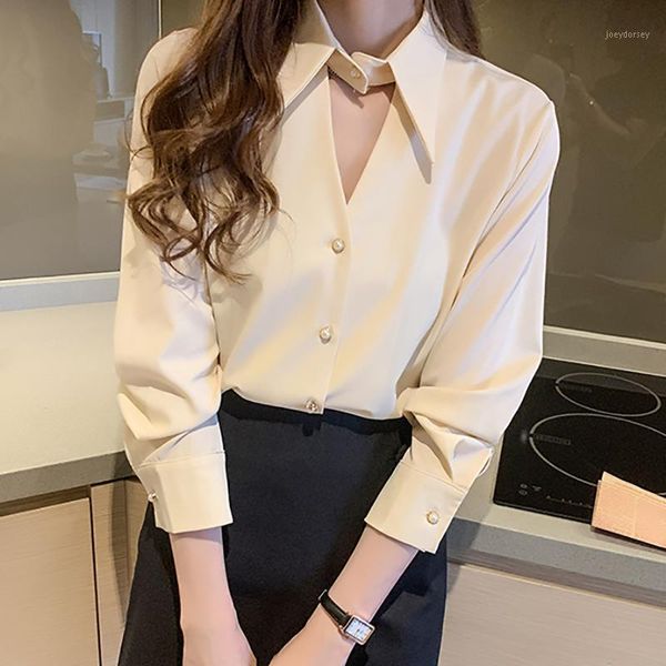 hole turn-down collar red shirt women chiffon blouse long sleeve 2020 new button casual autumn korean clothes womens shirts1, White
hole turn-down collar red shirt women chiffon blouse long sleeve 2020 new button casual autumn korean clothes womens shirts1, White