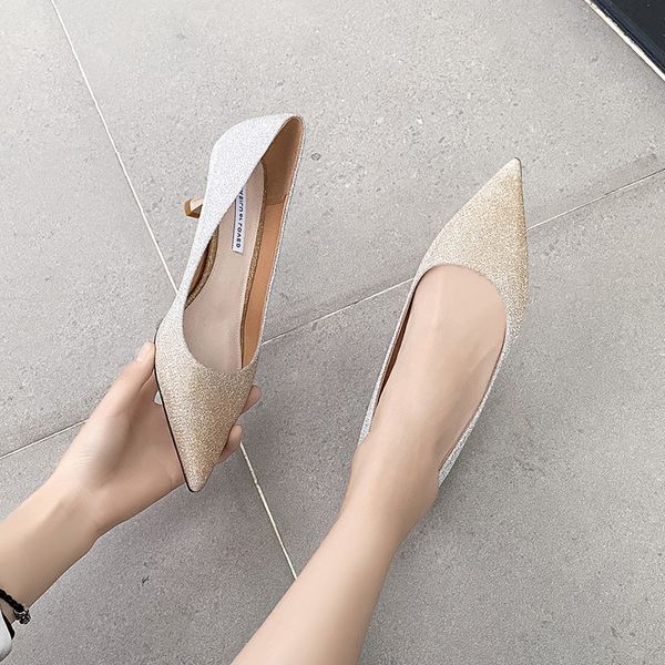 french high heels women's stiletto summer 2020 new girls' versatile sequin pointed shallow mouth single shoes
french high heels women's stiletto summer 2020 new girls' versatile sequin pointed shallow mouth single shoes