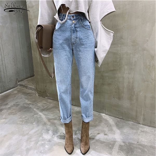vintage high waist straight jeans pant for women streetwear loose female denim jeans buttons zipper ladies jeans pantalon lj201029, Blue
vintage high waist straight jeans pant for women streetwear loose female denim jeans buttons zipper ladies jeans pantalon lj201029, Blue