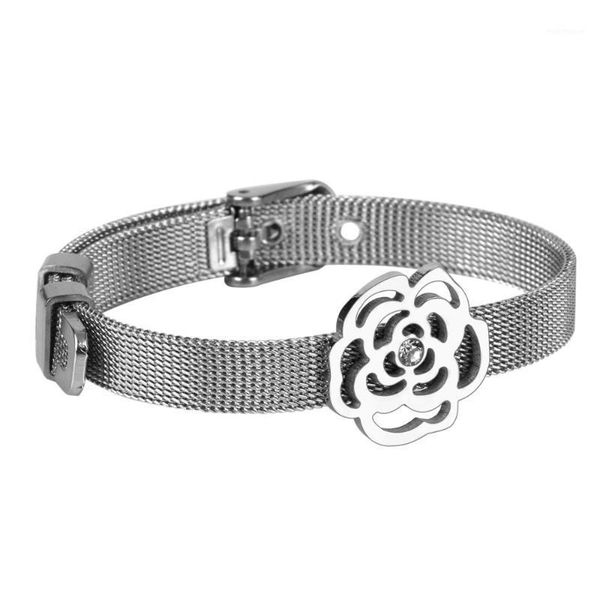 charm bracelets luxukisskids stainless steel adjustable bangle steel/glod flower strap wristband buckle for lady women girl1, Golden;silver
charm bracelets luxukisskids stainless steel adjustable bangle steel/glod flower strap wristband buckle for lady women girl1, Golden;silver