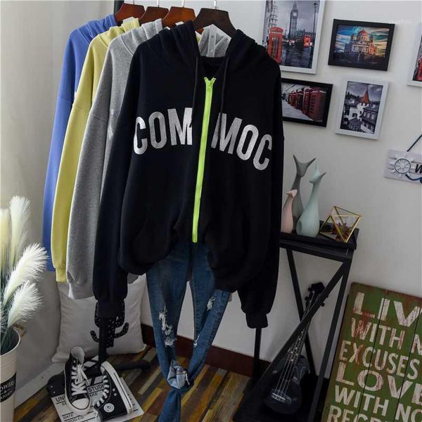 large size zip hoodie loose casual women hooded cotton sweatshirt korean style simple letter print cardiganjacket student coat1, Black
large size zip hoodie loose casual women hooded cotton sweatshirt korean style simple letter print cardiganjacket student coat1, Black