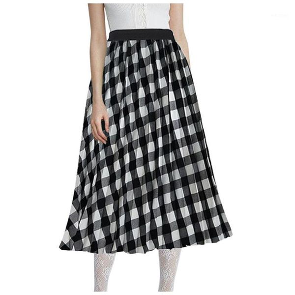 women's fashion high waist pleated a-line swing skirt casual chiffon multilayer lattice skirt faldas mujer moda 2020 summer new1, Black
women's fashion high waist pleated a-line swing skirt casual chiffon multilayer lattice skirt faldas mujer moda 2020 summer new1, Black