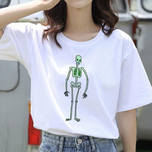 2021 new women t shirt cute skulls printed short sleeve tshirt fashion summer graphic clothing female t shirt tee, White
2021 new women t shirt cute skulls printed short sleeve tshirt fashion summer graphic clothing female t shirt tee, White
