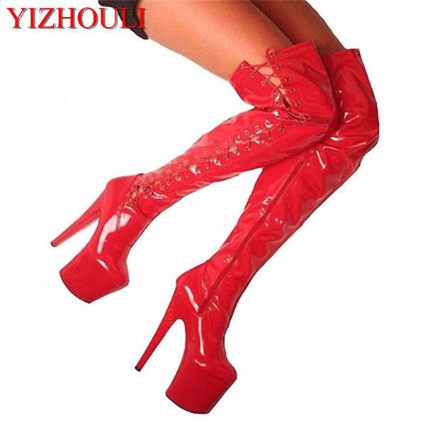 20cm bride wedding shoes for ultra-high with knee-high boots temptation ribbon appeal boots, Black
20cm bride wedding shoes for ultra-high with knee-high boots temptation ribbon appeal boots, Black
