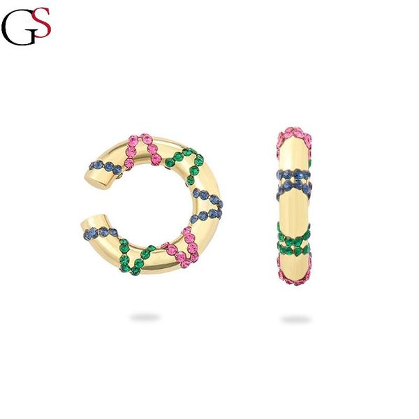 gs single clip earrings for women crystal ear clips retro colorful fashion women's earrings fashion for dating accessories, Golden;silver
gs single clip earrings for women crystal ear clips retro colorful fashion women's earrings fashion for dating accessories, Golden;silver