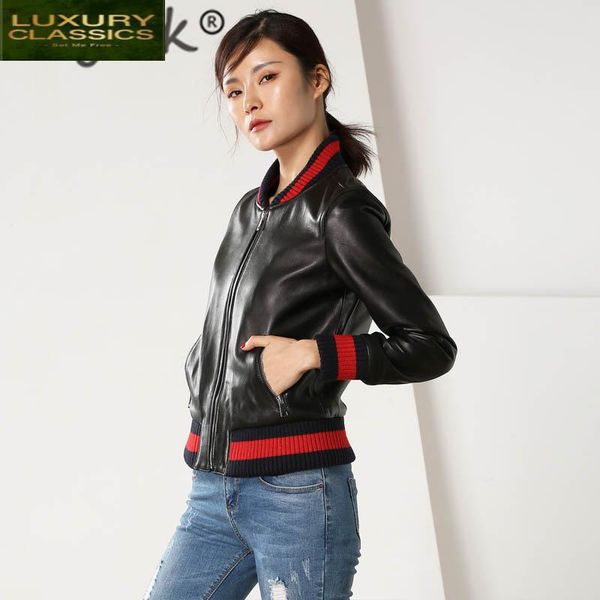 women's leather & faux moto bliker sheepskin laides coat female genuine jacket women winter autumn clothes 2021 real lw1462, Black
women's leather & faux moto bliker sheepskin laides coat female genuine jacket women winter autumn clothes 2021 real lw1462, Black