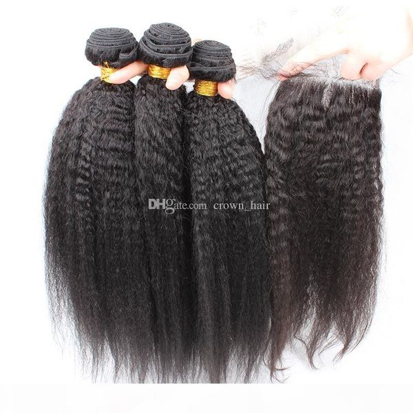 grade 9a mongolian kinky straight hair bundles with lace closure color 1b coarse yaki hair weaves with closure kinky straight hair instock, Black
grade 9a mongolian kinky straight hair bundles with lace closure color 1b coarse yaki hair weaves with closure kinky straight hair instock, Black