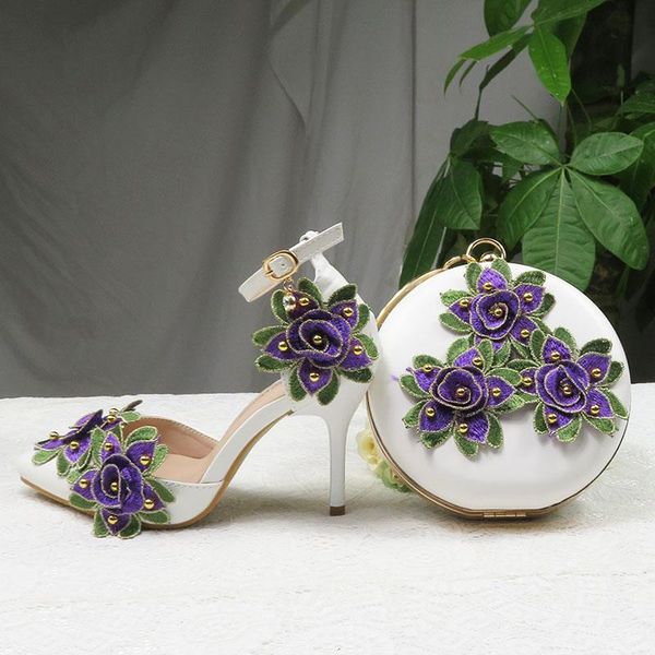 sandals flower wedding shoes with matching bags high heel pointed toe ankle strap summer party shoe and bag set woman, Black
sandals flower wedding shoes with matching bags high heel pointed toe ankle strap summer party shoe and bag set woman, Black