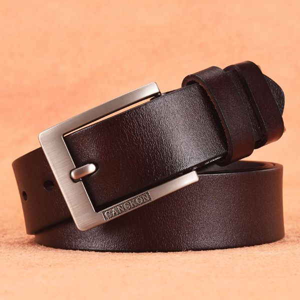 pure cow leather men's belt, genuine leather, young people's pin buckle, casual and versatile, Black;brown
pure cow leather men's belt, genuine leather, young people's pin buckle, casual and versatile, Black;brown