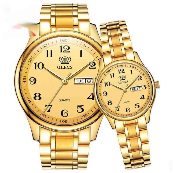 olevs couple watch men women stainless steel fashion pair watches clock reloj hombre mujer digital dial lovers, Slivery;brown
olevs couple watch men women stainless steel fashion pair watches clock reloj hombre mujer digital dial lovers, Slivery;brown