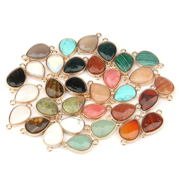 natural stone waterdrop shape rose quartzz tiger eyes pendant double hole ear connector diy for necklace bracelet jewelry making, Silver
natural stone waterdrop shape rose quartzz tiger eyes pendant double hole ear connector diy for necklace bracelet jewelry making, Silver