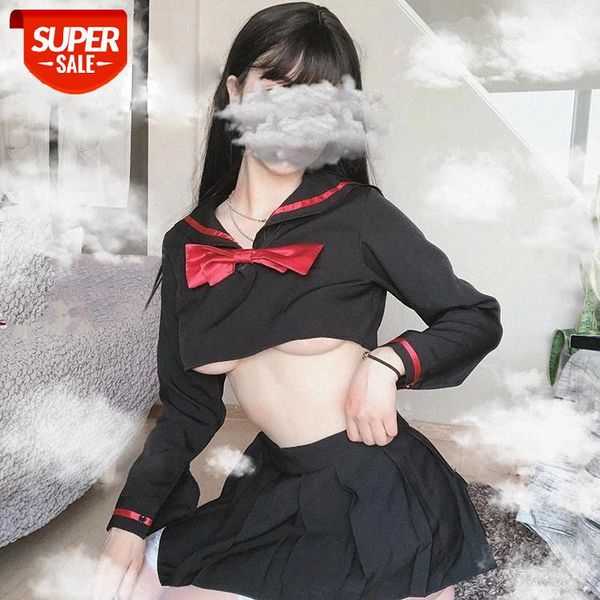 Japanese Long Sleeve JK Pleated Skirt Woman School Girl Uniforms Sexy Lingerie Collage Student Sailor Party Cosplay Costume #W74x, Black;white
Japanese Long Sleeve JK Pleated Skirt Woman School Girl Uniforms Sexy Lingerie Collage Student Sailor Party Cosplay Costume #W74x, Black;white