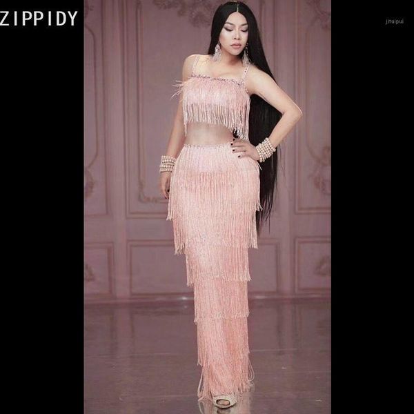 pink fringe rhinestones spandex long dress birthday celebrate dress prom outfit bar women dance singer show1, Black;red
pink fringe rhinestones spandex long dress birthday celebrate dress prom outfit bar women dance singer show1, Black;red