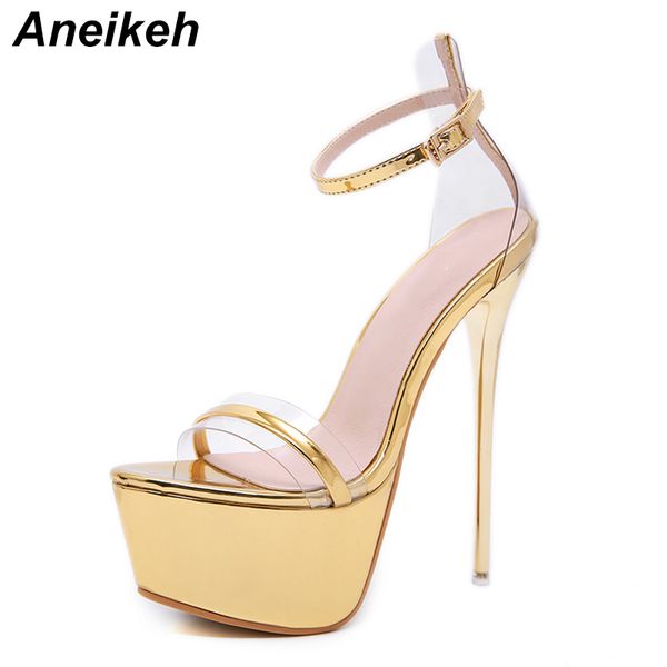 aneikeh 2019 summer new transparent 17cm super high heel sandals catwalk high heel shallow mouth with open toe sandals q1110, Black
aneikeh 2019 summer new transparent 17cm super high heel sandals catwalk high heel shallow mouth with open toe sandals q1110, Black