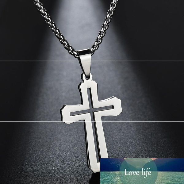 stainless steel long necklace chain necklace cross pendant necklace for women men jewelry gold pendant bijoux wholesale, Silver
stainless steel long necklace chain necklace cross pendant necklace for women men jewelry gold pendant bijoux wholesale, Silver