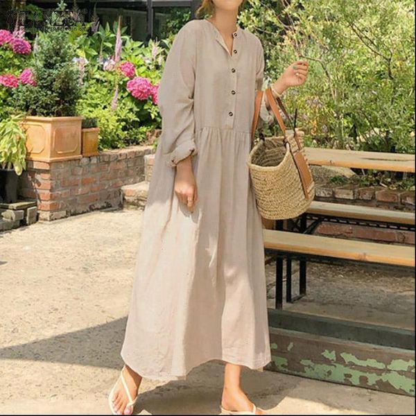 elegant button shirt dress womens spring sundress zanzea 2021 casual long sleeve maxi vestidos female robe plus size 5xl, Black;gray
elegant button shirt dress womens spring sundress zanzea 2021 casual long sleeve maxi vestidos female robe plus size 5xl, Black;gray