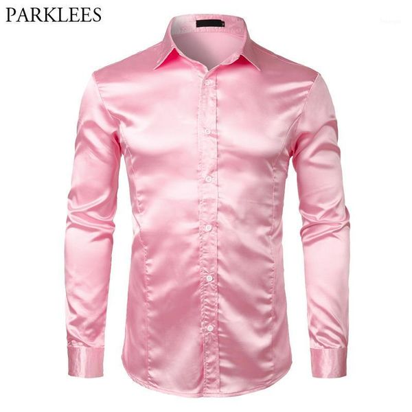 pink silk satin luxury dress shirt men 2020 brand new slim long sleeve tuxedo shirt male wedding club party dance prom camisas1, White;black
pink silk satin luxury dress shirt men 2020 brand new slim long sleeve tuxedo shirt male wedding club party dance prom camisas1, White;black