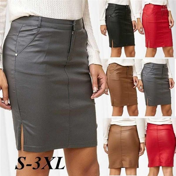 black pu leather skirt women 2020 new midi high waist bodycon split skirt office pencil knee length plus size1
black pu leather skirt women 2020 new midi high waist bodycon split skirt office pencil knee length plus size1