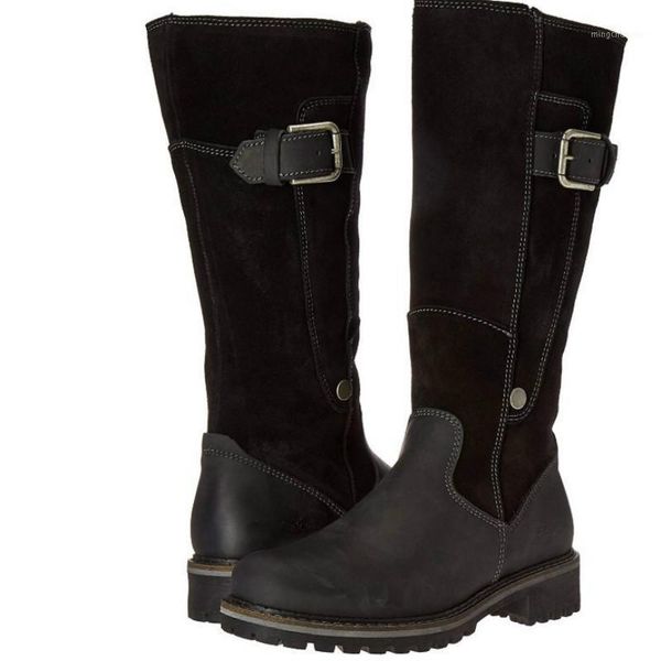 boots 2021 women winter fashion round toe flat bottom drop breathable plush warm zipper mid calf buckle leisure boots1, Black
boots 2021 women winter fashion round toe flat bottom drop breathable plush warm zipper mid calf buckle leisure boots1, Black