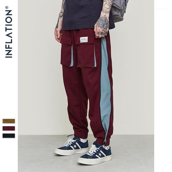 inflation men pants streetwear windbreaker trousers 2019 autumn winter new hip hop sweatpants color stitch pantalon homme 9356s1, Black
inflation men pants streetwear windbreaker trousers 2019 autumn winter new hip hop sweatpants color stitch pantalon homme 9356s1, Black