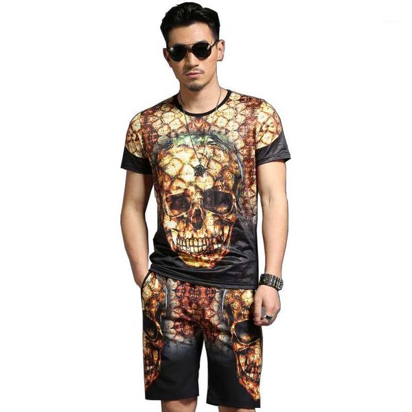 fashion summer short sets 2pcs skulls printed t-shirt with shorts tracksuit for men casual t shirt short sleeve tshirt suits1, Gray
fashion summer short sets 2pcs skulls printed t-shirt with shorts tracksuit for men casual t shirt short sleeve tshirt suits1, Gray